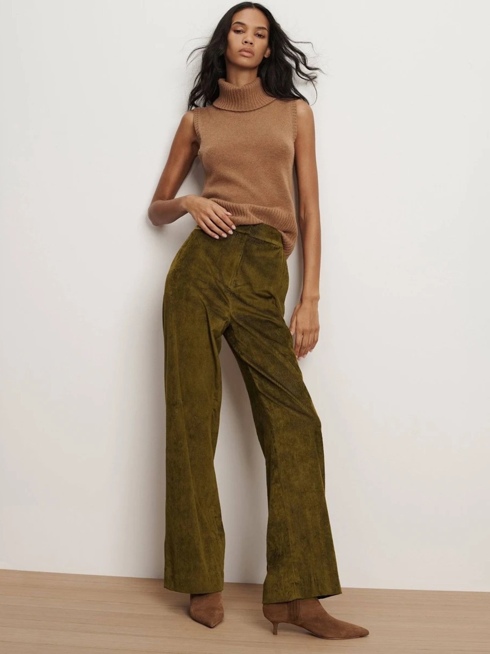 Veronica Beard Grigore Corduroy Wide Leg Pants Size 6 Chic Retro Preppy 70s